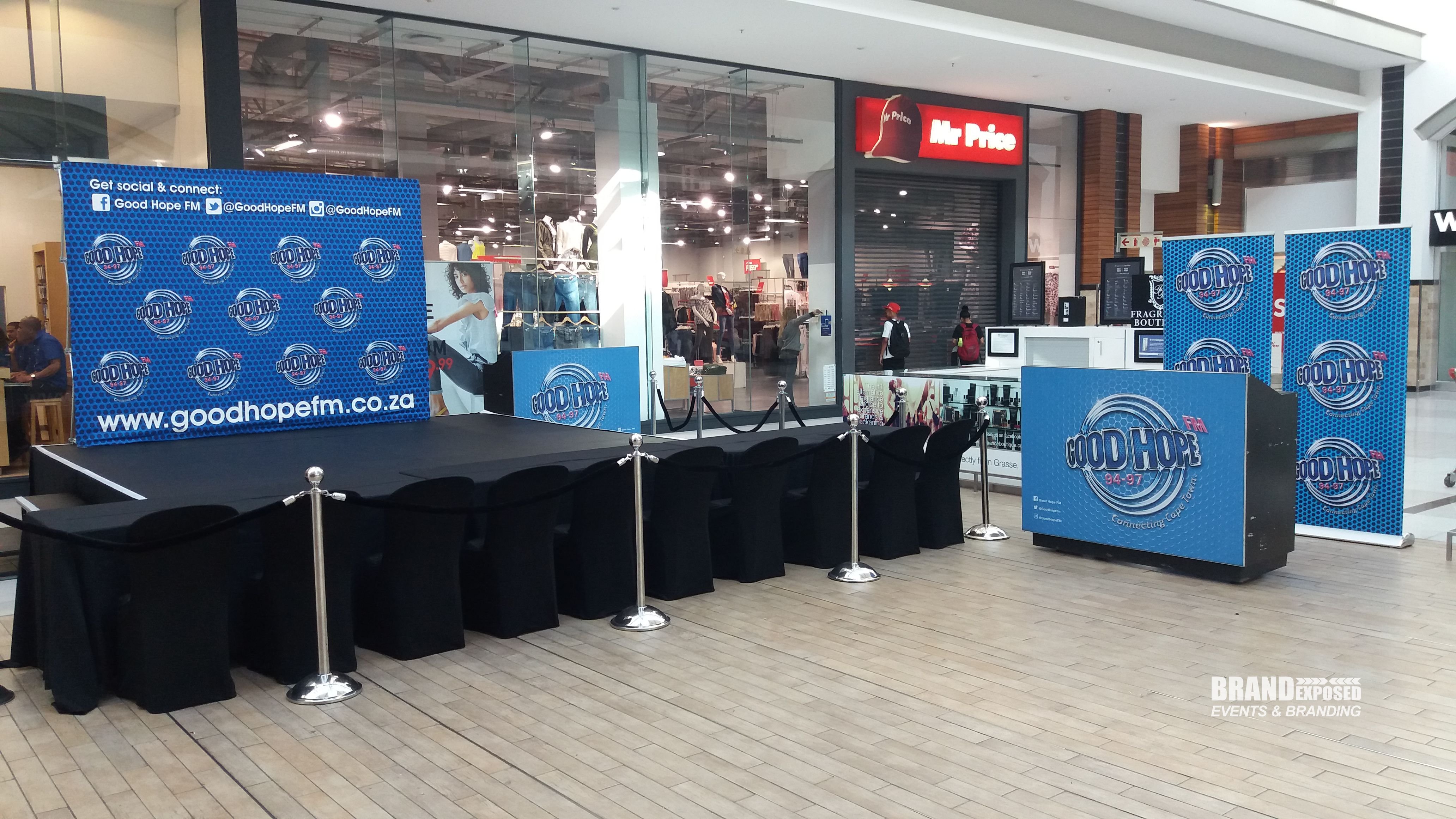 Branded event environment in Cape Town